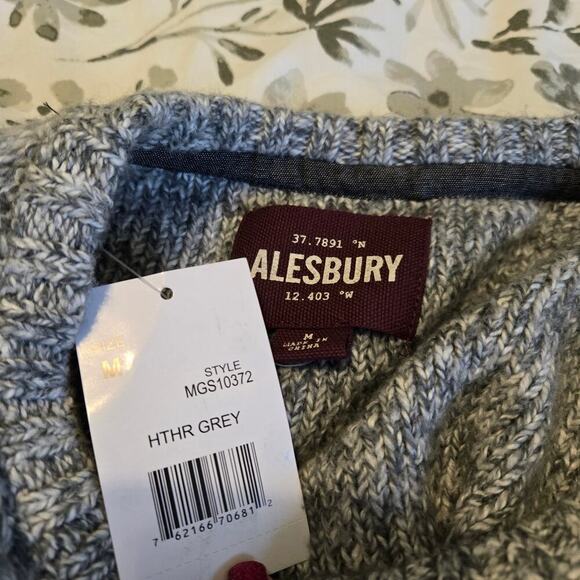 Alesbury cableknit pullover sweater men's Stitch Fix NWT sz Med - Picture 3 of 7